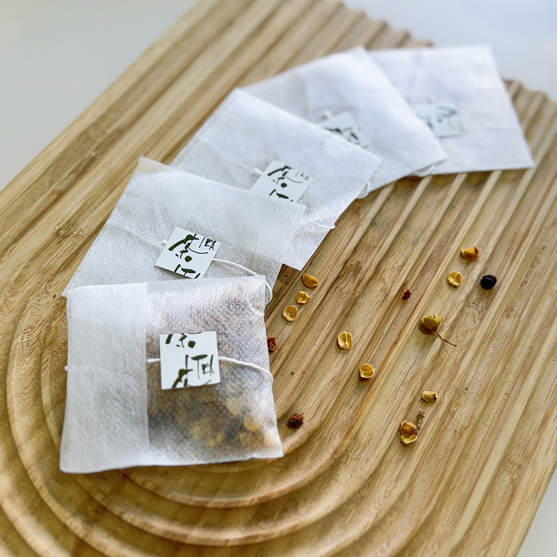 PLA Non Woven Reflex Tea Bag 25GSM With Tag