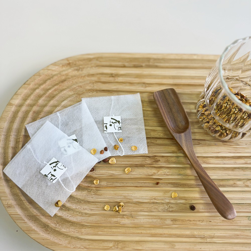 PLA Non Woven Reflex Tea Bag 25GSM With Tag